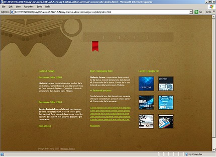 HTML HOMEPAGE SCREENSHOT