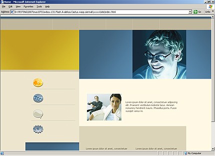 HTML HOMEPAGE SCREENSHOT