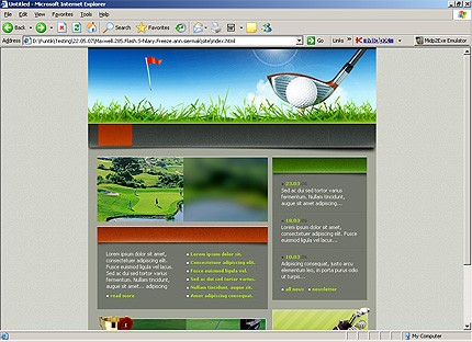 HTML HOMEPAGE SCREENSHOT