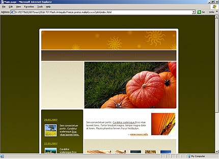 HTML HOMEPAGE SCREENSHOT