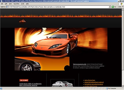 HTML HOMEPAGE SCREENSHOT