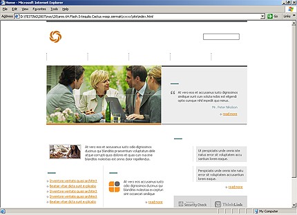 HTML HOMEPAGE SCREENSHOT