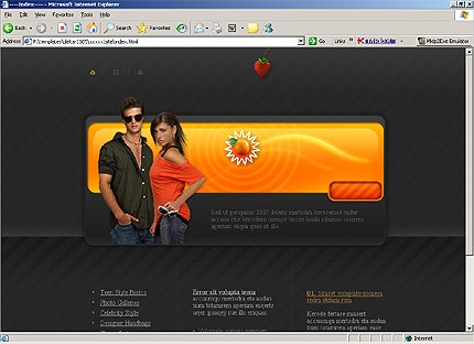 HTML HOMEPAGE SCREENSHOT