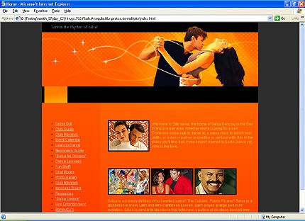 HTML HOMEPAGE SCREENSHOT