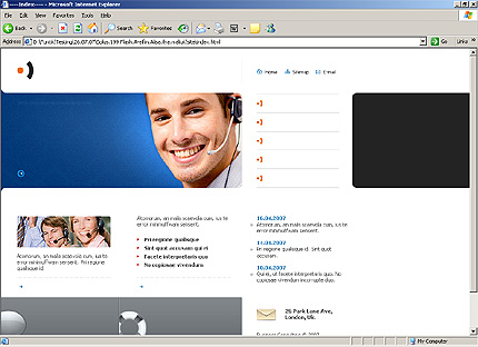 HTML HOMEPAGE SCREENSHOT