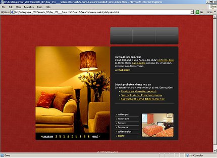 HTML HOMEPAGE SCREENSHOT