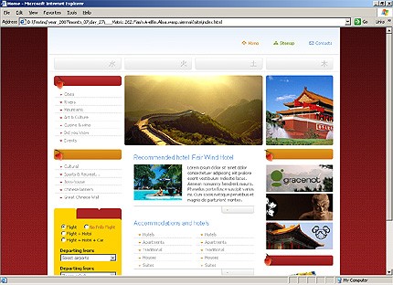 HTML HOMEPAGE SCREENSHOT