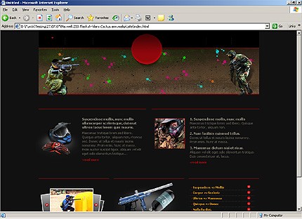 HTML HOMEPAGE SCREENSHOT