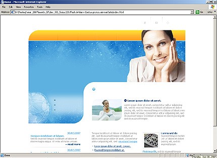 HTML HOMEPAGE SCREENSHOT