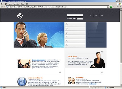 HTML HOMEPAGE SCREENSHOT