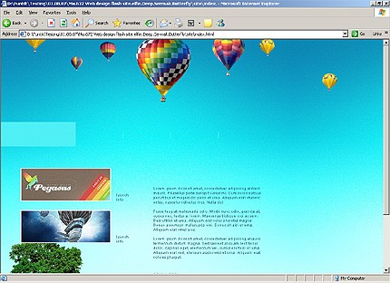 HTML HOMEPAGE SCREENSHOT