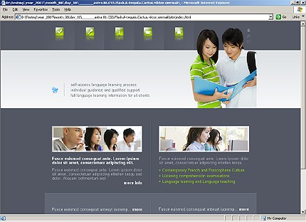 HTML HOMEPAGE SCREENSHOT