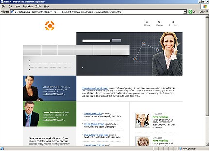 HTML HOMEPAGE SCREENSHOT