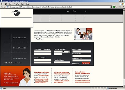 HTML HOMEPAGE SCREENSHOT