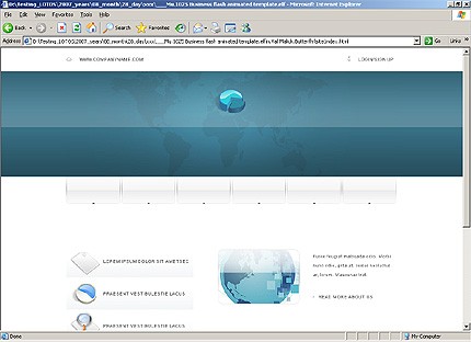 HTML HOMEPAGE SCREENSHOT