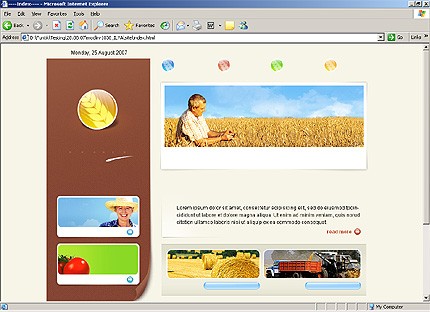 HTML HOMEPAGE SCREENSHOT