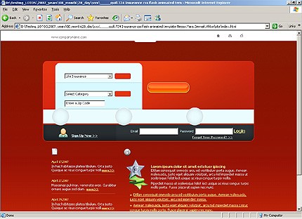 HTML HOMEPAGE SCREENSHOT