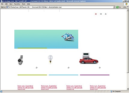 HTML HOMEPAGE SCREENSHOT