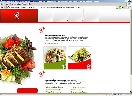 HTML HOMEPAGE SCREENSHOT