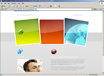 HTML HOMEPAGE SCREENSHOT