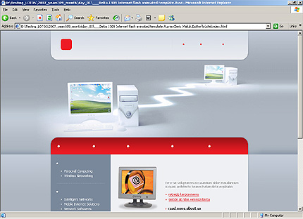 HTML HOMEPAGE SCREENSHOT