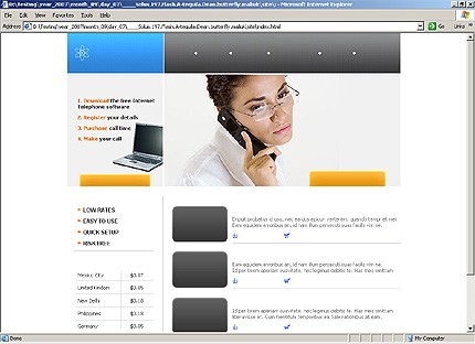 HTML HOMEPAGE SCREENSHOT