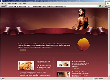 HTML HOMEPAGE SCREENSHOT