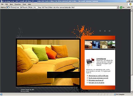 HTML HOMEPAGE SCREENSHOT