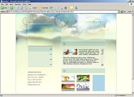 HTML HOMEPAGE SCREENSHOT