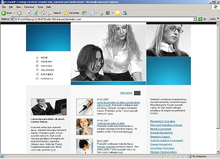 HTML HOMEPAGE SCREENSHOT