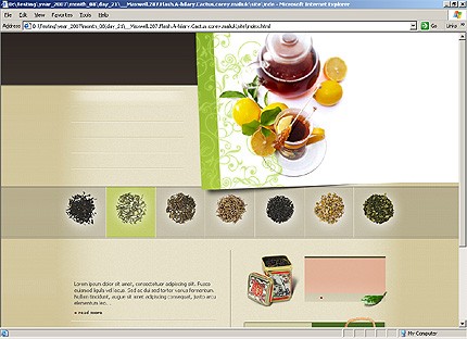 HTML HOMEPAGE SCREENSHOT