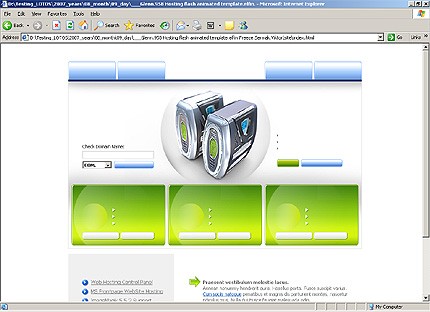 HTML HOMEPAGE SCREENSHOT