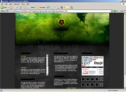 HTML HOMEPAGE SCREENSHOT