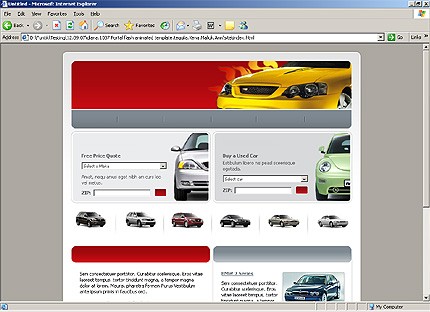 HTML HOMEPAGE SCREENSHOT