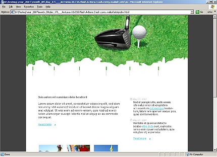 HTML HOMEPAGE SCREENSHOT