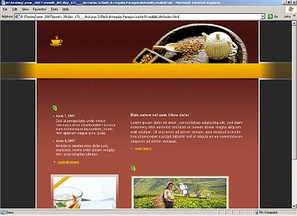 HTML HOMEPAGE SCREENSHOT