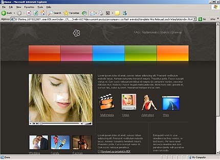 HTML HOMEPAGE SCREENSHOT