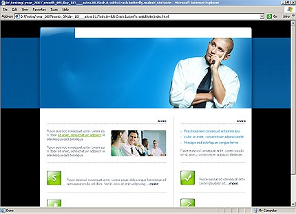 HTML HOMEPAGE SCREENSHOT