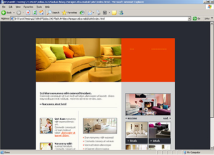 HTML HOMEPAGE SCREENSHOT