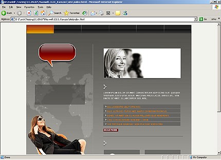 HTML HOMEPAGE SCREENSHOT