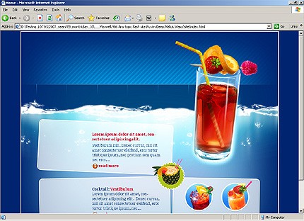 HTML HOMEPAGE SCREENSHOT