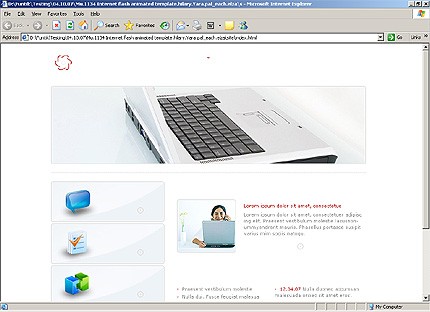 HTML HOMEPAGE SCREENSHOT