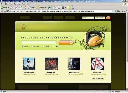 HTML HOMEPAGE SCREENSHOT