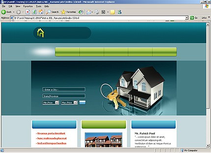 HTML HOMEPAGE SCREENSHOT