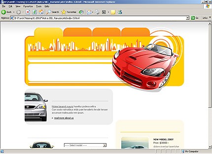 HTML HOMEPAGE SCREENSHOT