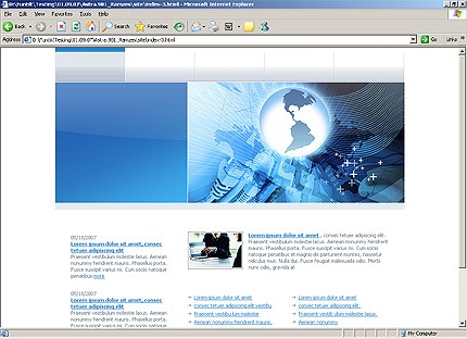 HTML HOMEPAGE SCREENSHOT