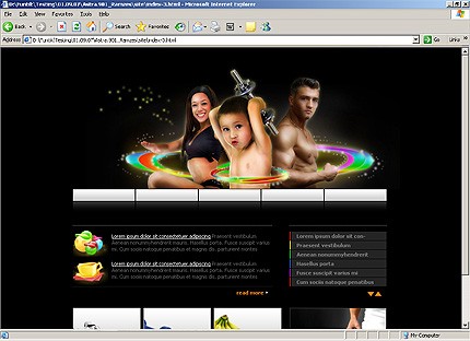 HTML HOMEPAGE SCREENSHOT