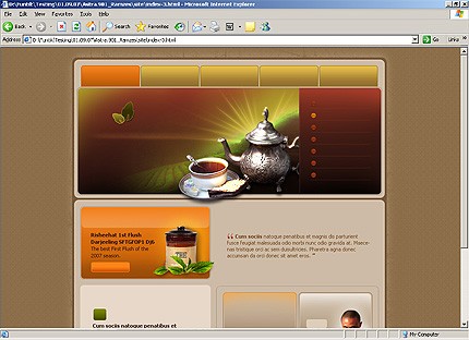 HTML HOMEPAGE SCREENSHOT