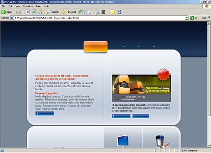 HTML HOMEPAGE SCREENSHOT