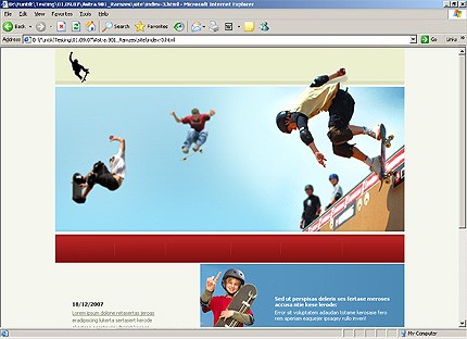 HTML HOMEPAGE SCREENSHOT